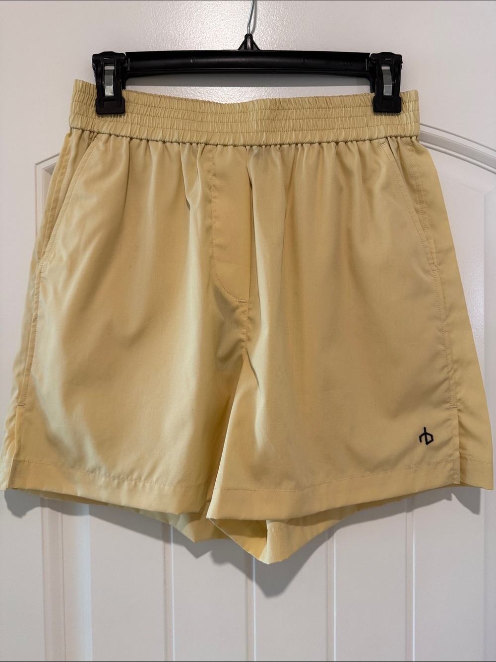 rag & bone Emma Poplin Shorts Yellow